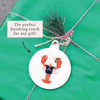 New England Football Lobster Ornament