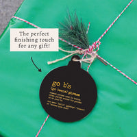 Boston Go B's Definition Ornament