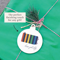 Philly Love Rainbow Ornament