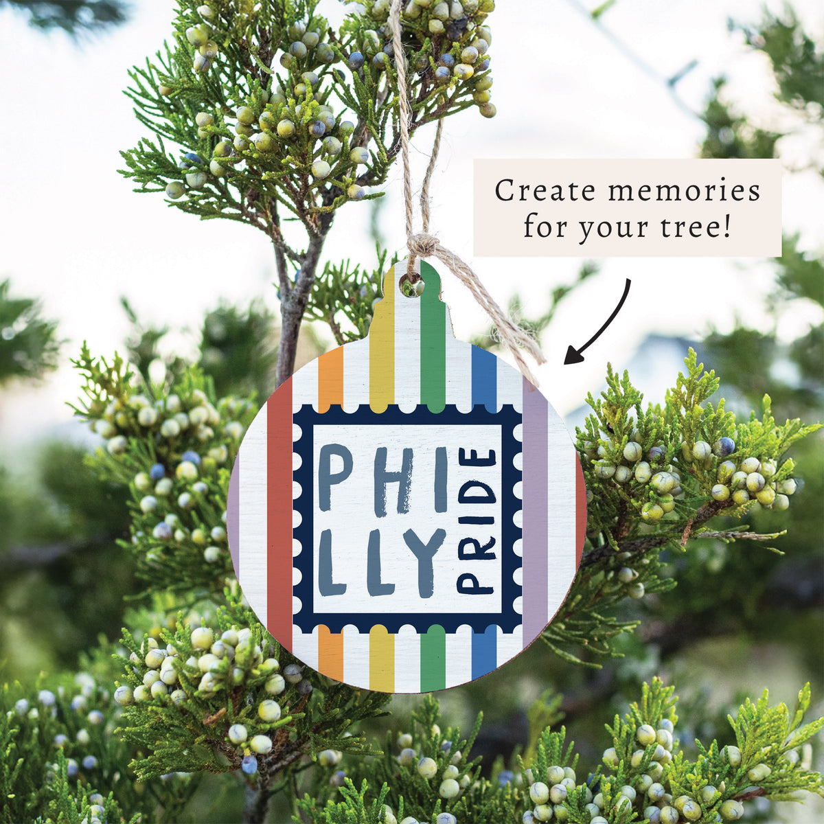 Philly Pride Stamp Ornament