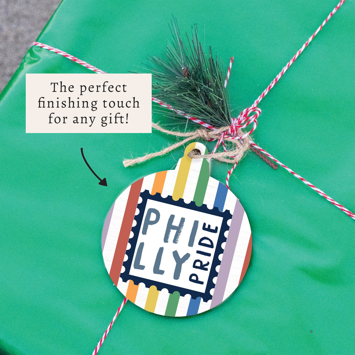 Philly Pride Stamp Ornament