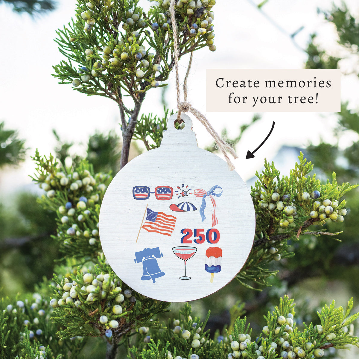 Philly America 250 Icons Ornament