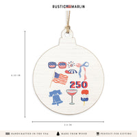 Philly America 250 Icons Ornament