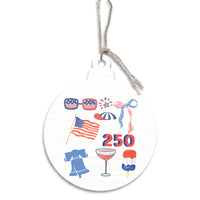 250 Amercian Famous Ornament