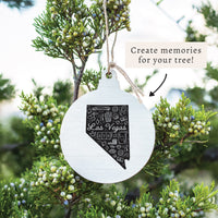 Las Vegas State Icon Art Ornament
