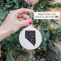 Las Vegas State Icon Art Ornament