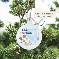 Las Vegas Nevada State Icons Ornament