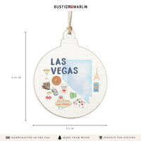 Las Vegas Nevada State Icons Ornament