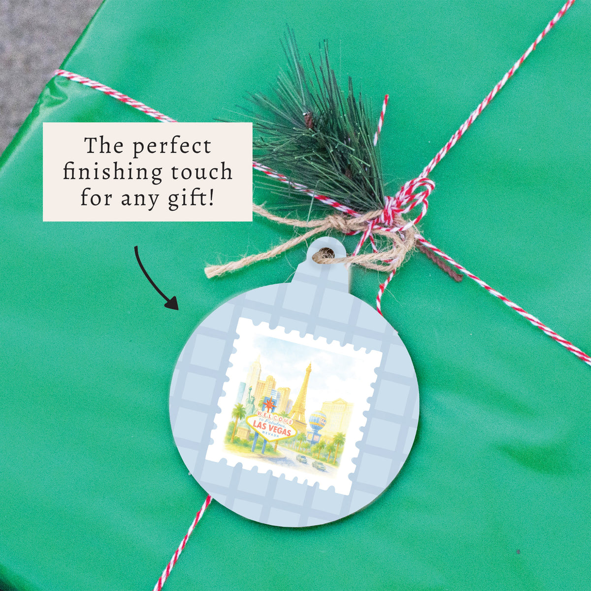 Las Vegas Stamp Ornament
