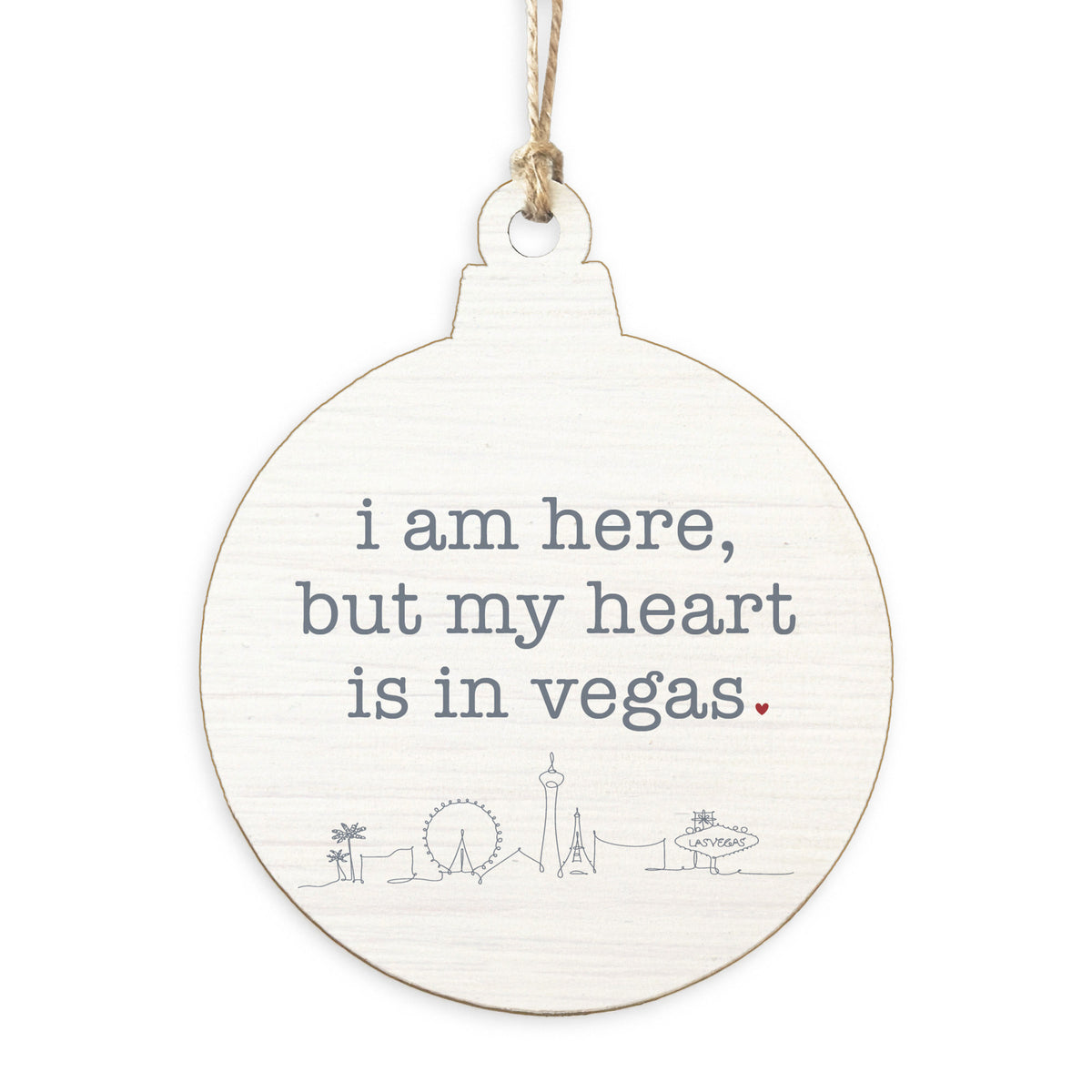My Heart Is In Vegas Ornament