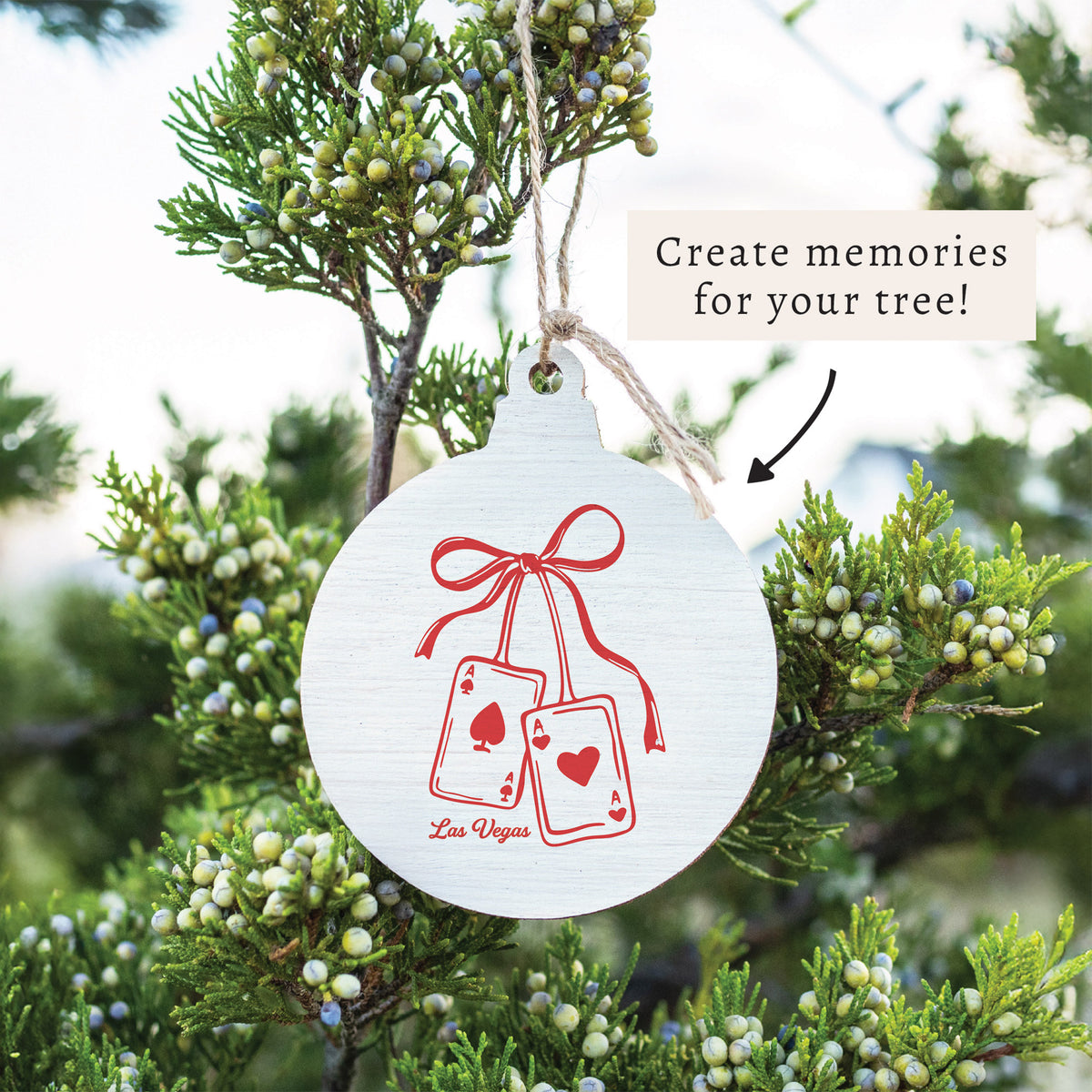 Las Vegas Ace of Hearts Ornament