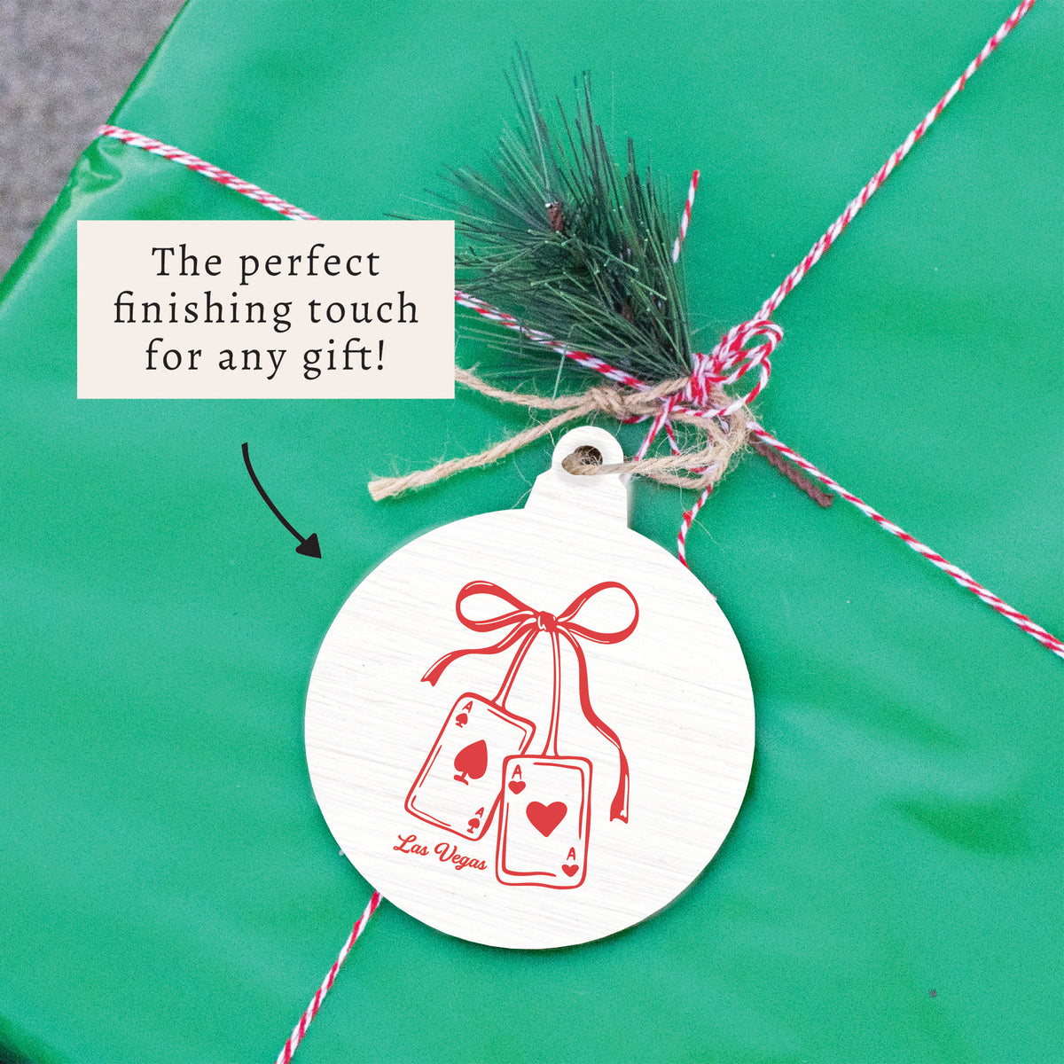 Las Vegas Ace of Hearts Ornament