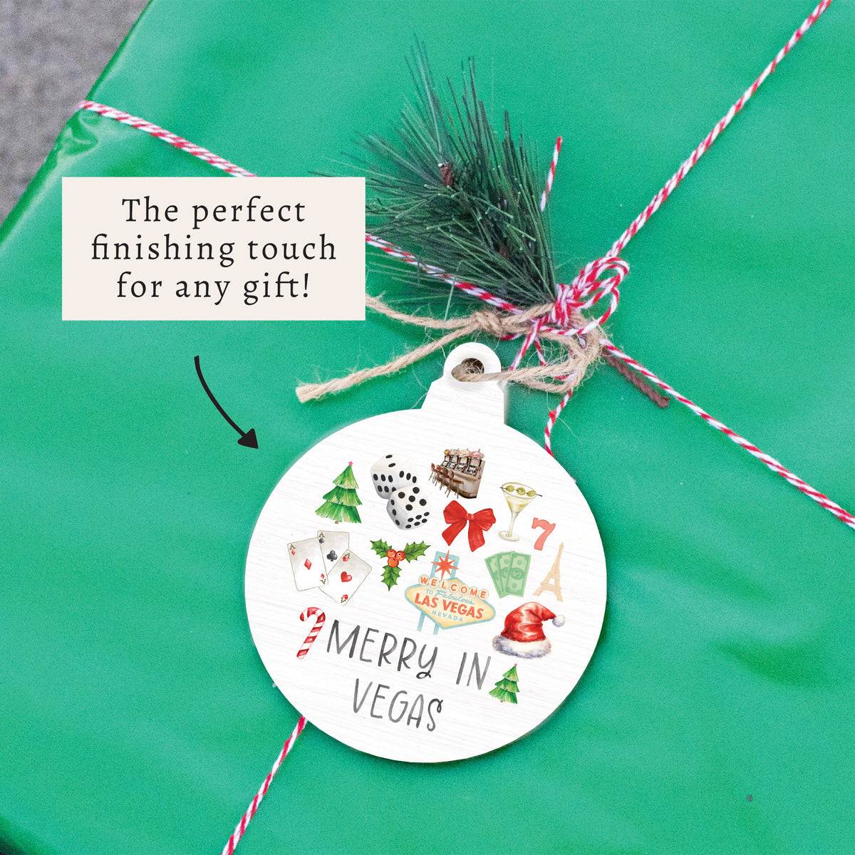 Merry In Vegas Icons Ornament