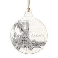 Las Vegas Coordinates Ornament