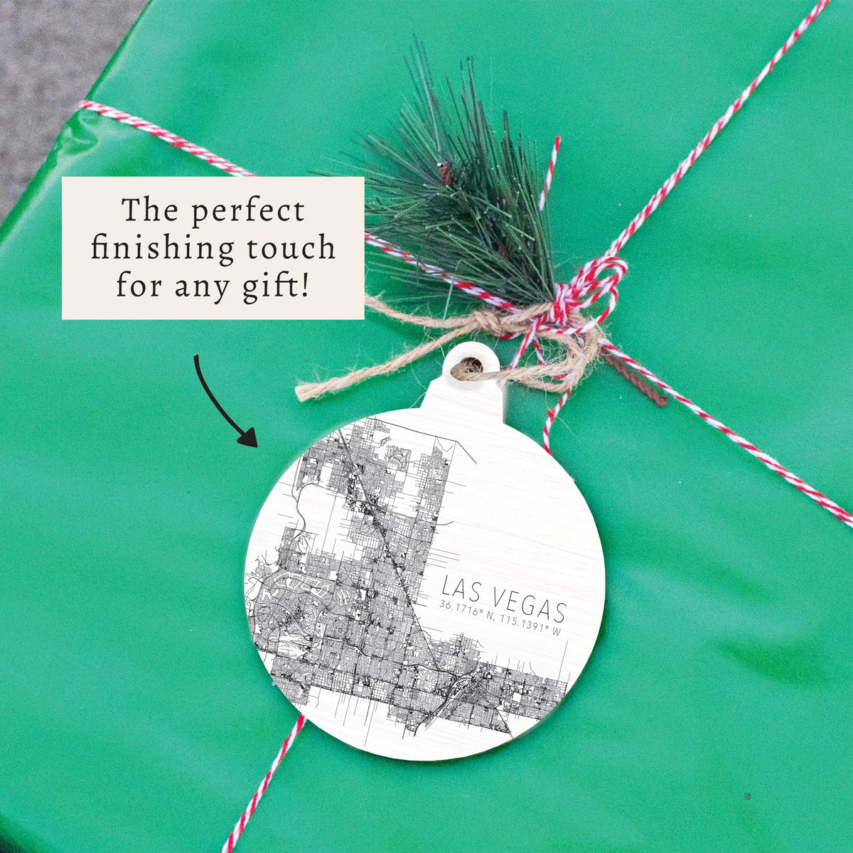 Las Vegas Coordinates Ornament