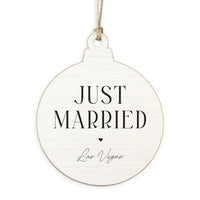 Las Vegas Just Married Ornament