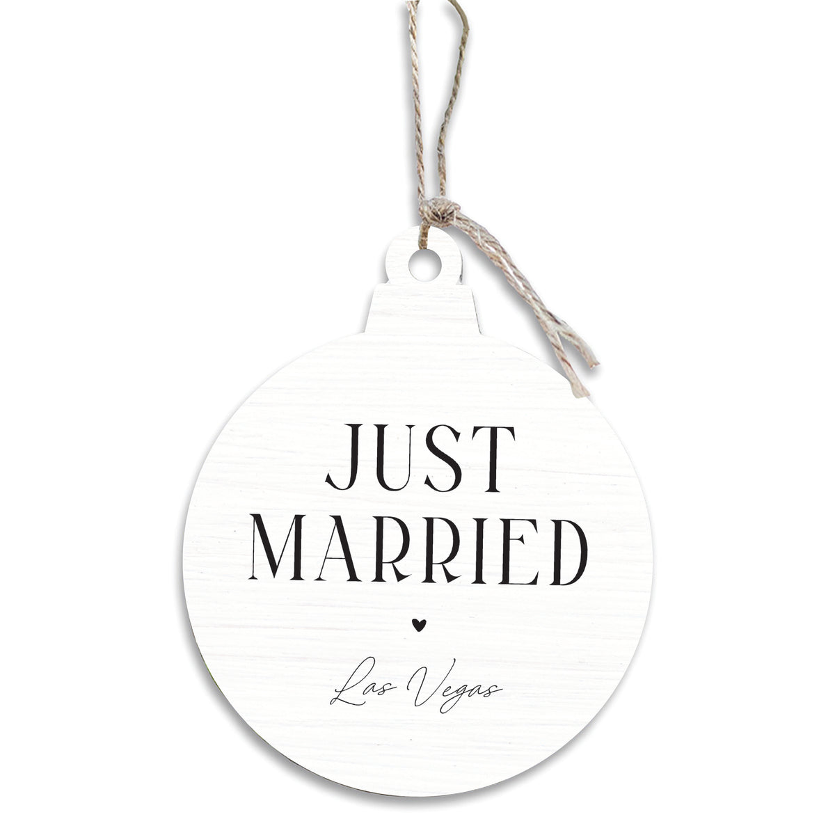 Las Vegas Just Married Ornament