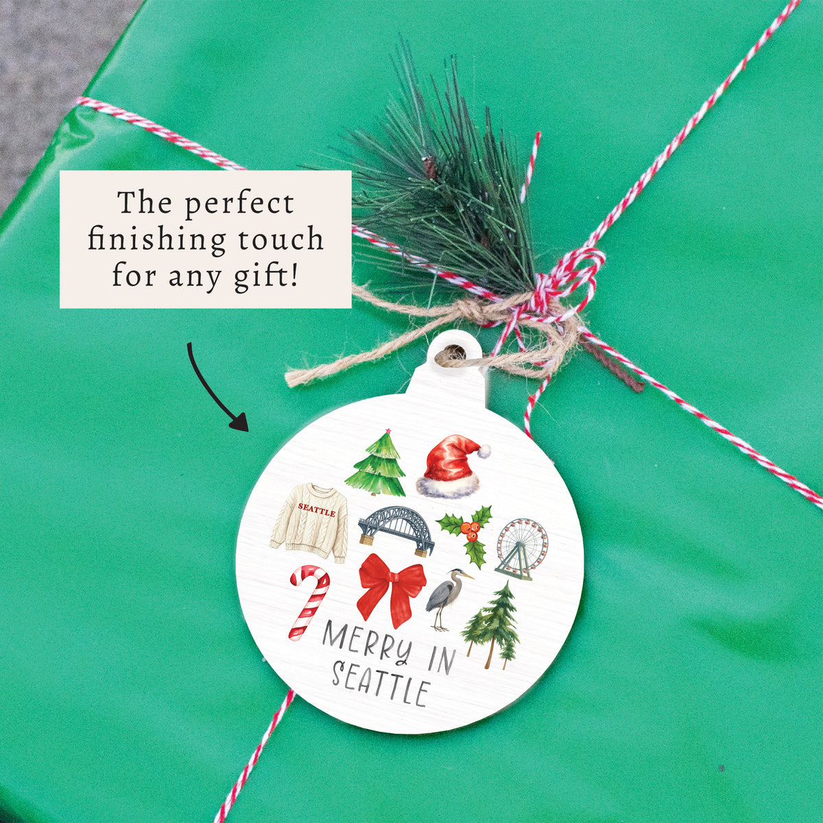 Merry In Seattle Icons Ornament