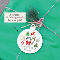 Merry In Seattle Icons Ornament