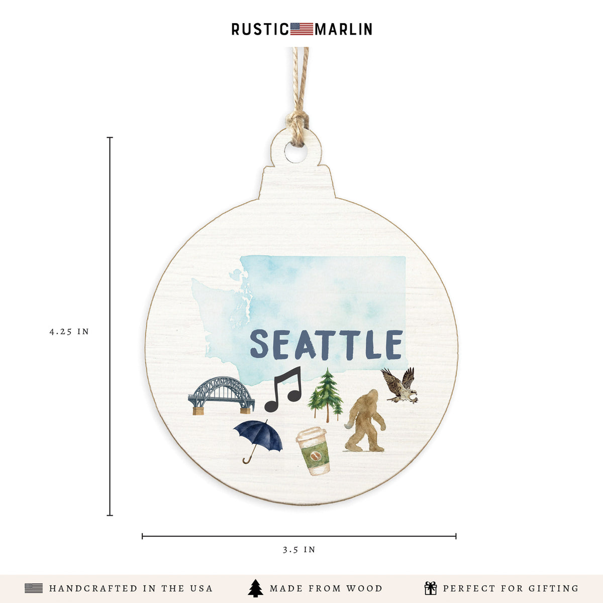 Seattle Classic Icons Ornament