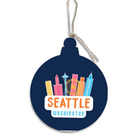 Seattle City in Color Ornament
