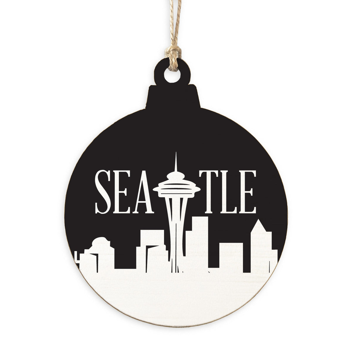 Seattle City Outline Ornament
