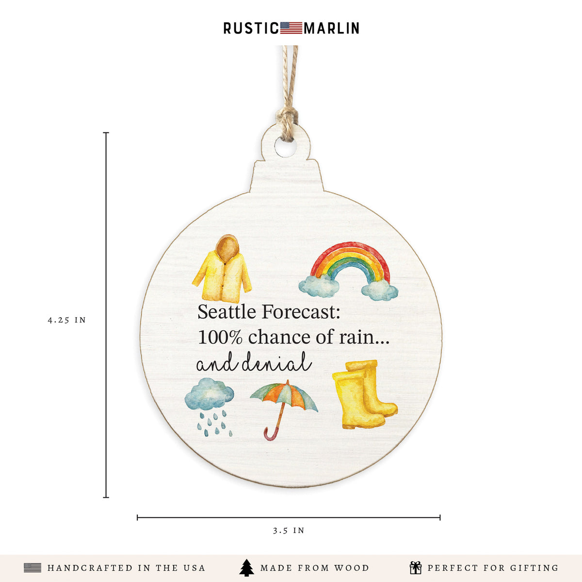 Seattle Forecast Ornament