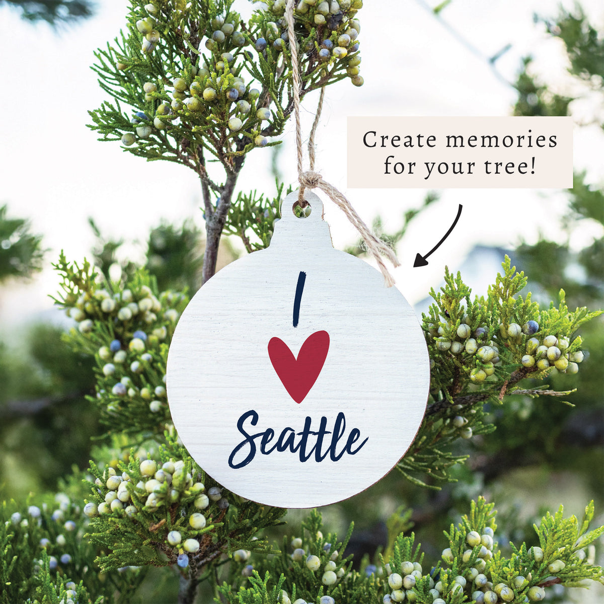 I Love Seattle Ornament