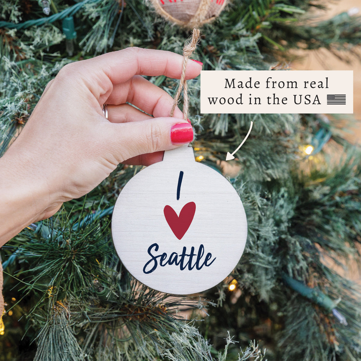 I Love Seattle Ornament