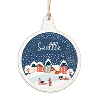 Seattle Snow Globe Ornament
