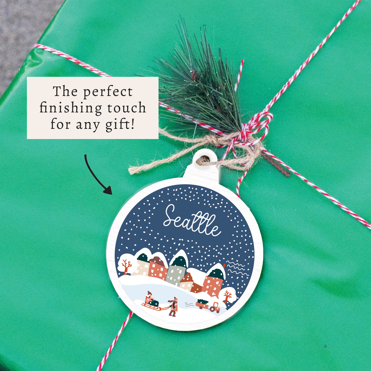 Seattle Snow Globe Ornament