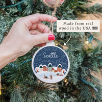 Seattle Snow Globe Ornament