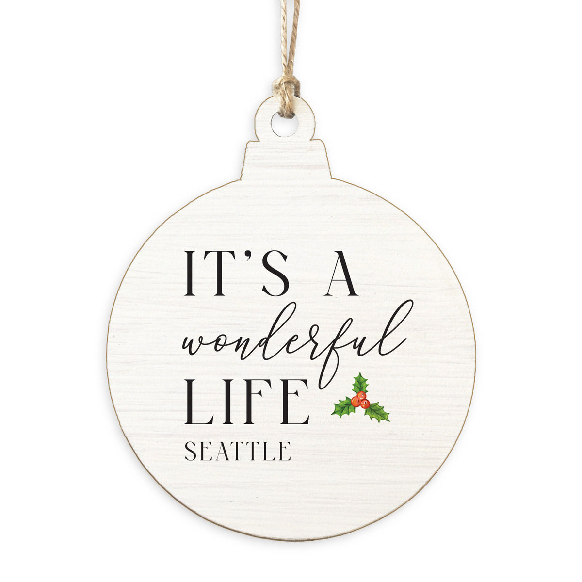 It's A Wonderful Life Seattle Ornament