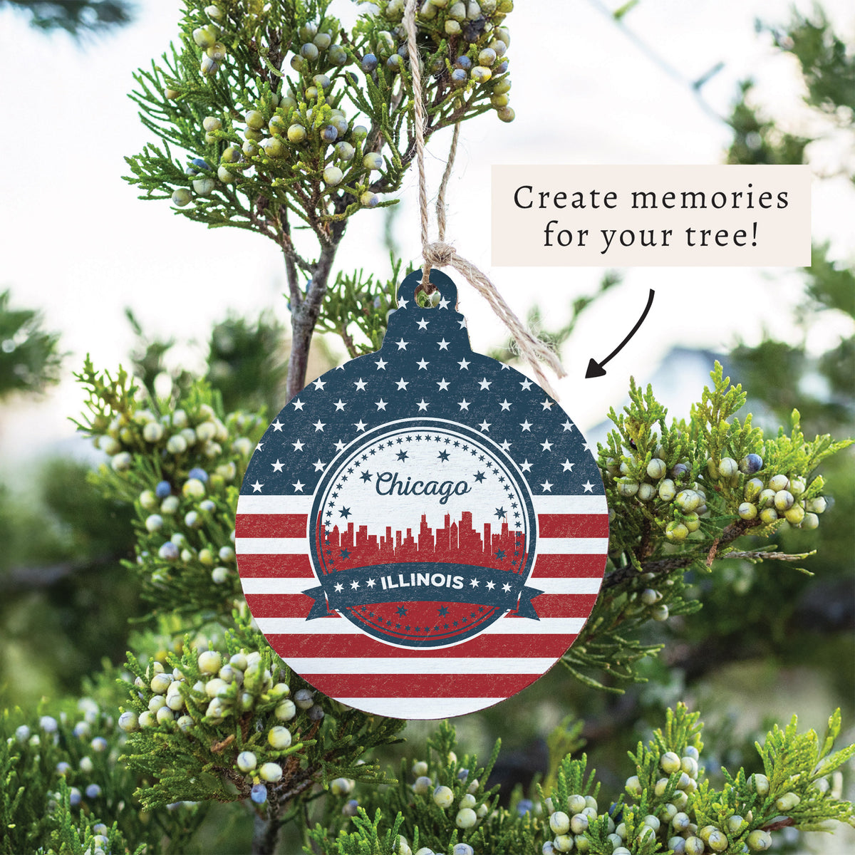 Chicago, Illinois USA Ornament