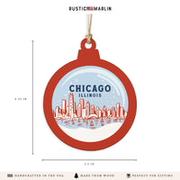 Chicago Snow Globe Ornament