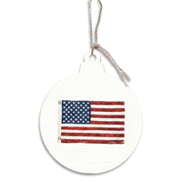 American Vintage Flag Ornament