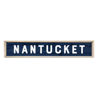 Bold Navy Personalized Barn Wood Sign