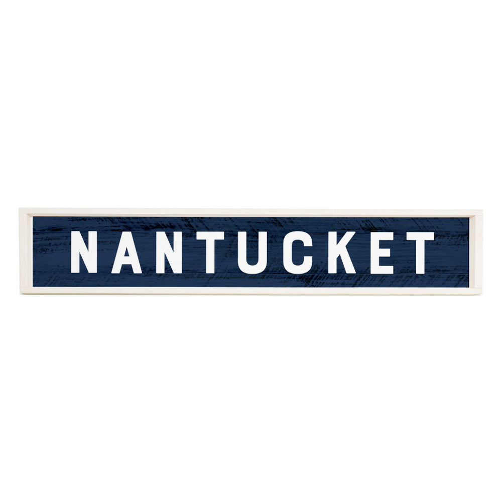 Bold Navy Personalized Barn Wood Sign