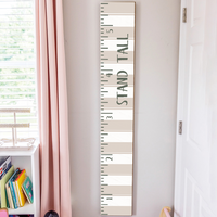 Stand Tall Growth Chart Personalized Barnwood Sign