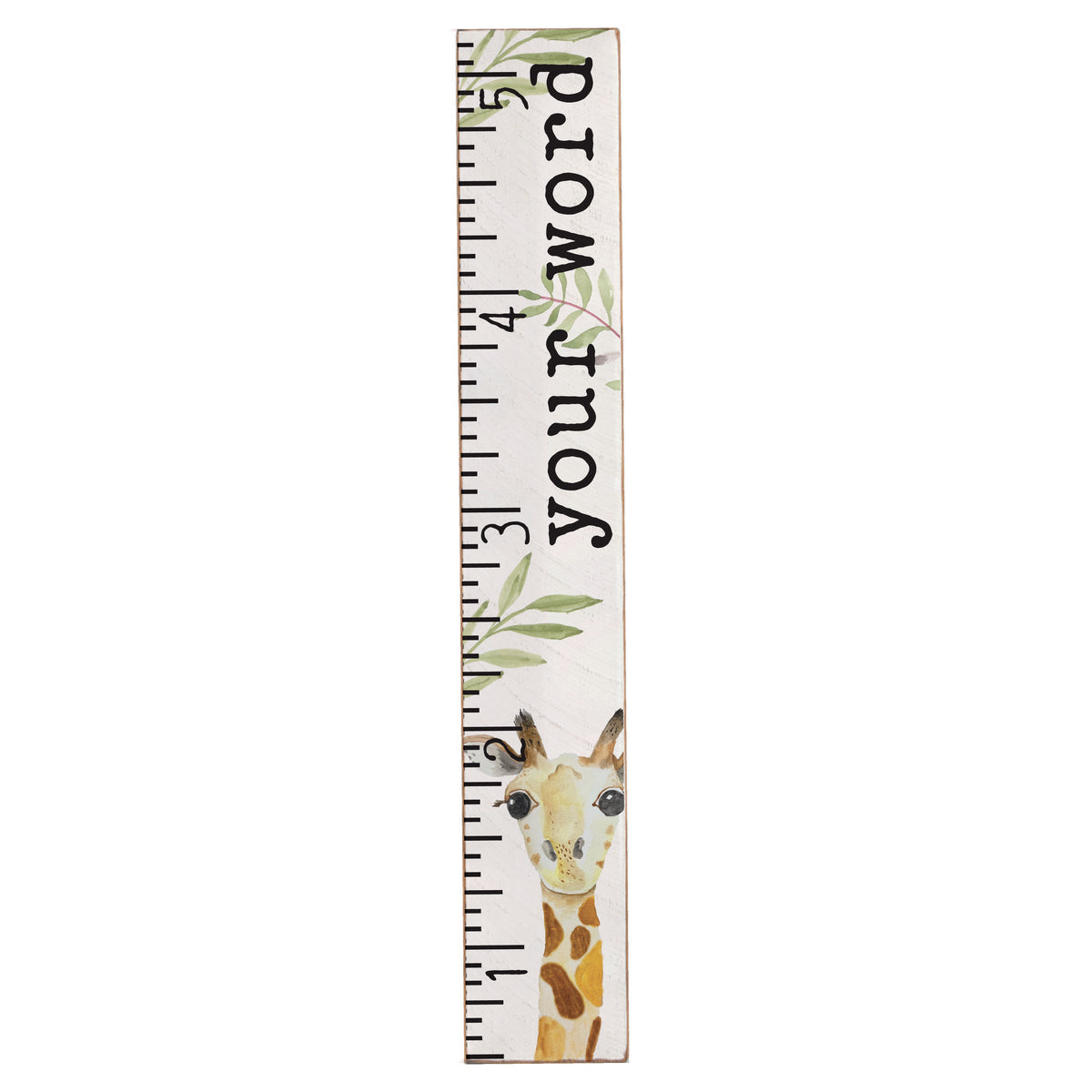 Your World Giraffe Personalized Growth Chart