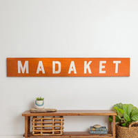 Orange Personalized Barnwood Sign