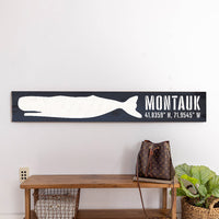 Whale  Personalized Barnwood Sign