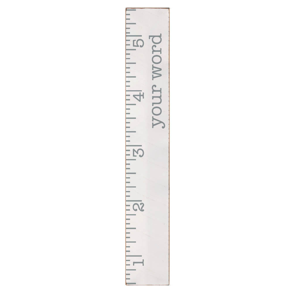 White/Grey Personalized Growth Chart