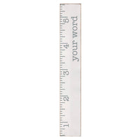 White/Grey Personalized Growth Chart