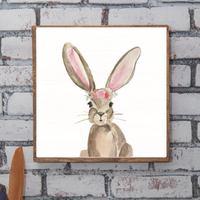 Floral Bunny Wall Art