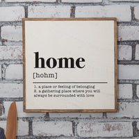 Home Definition Wall Art