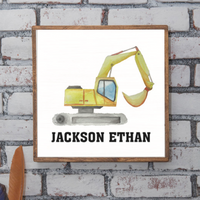 Digger Personalized Wall Art
