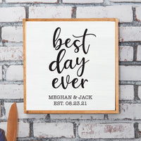 Best Day Ever Personalized Wall Art
