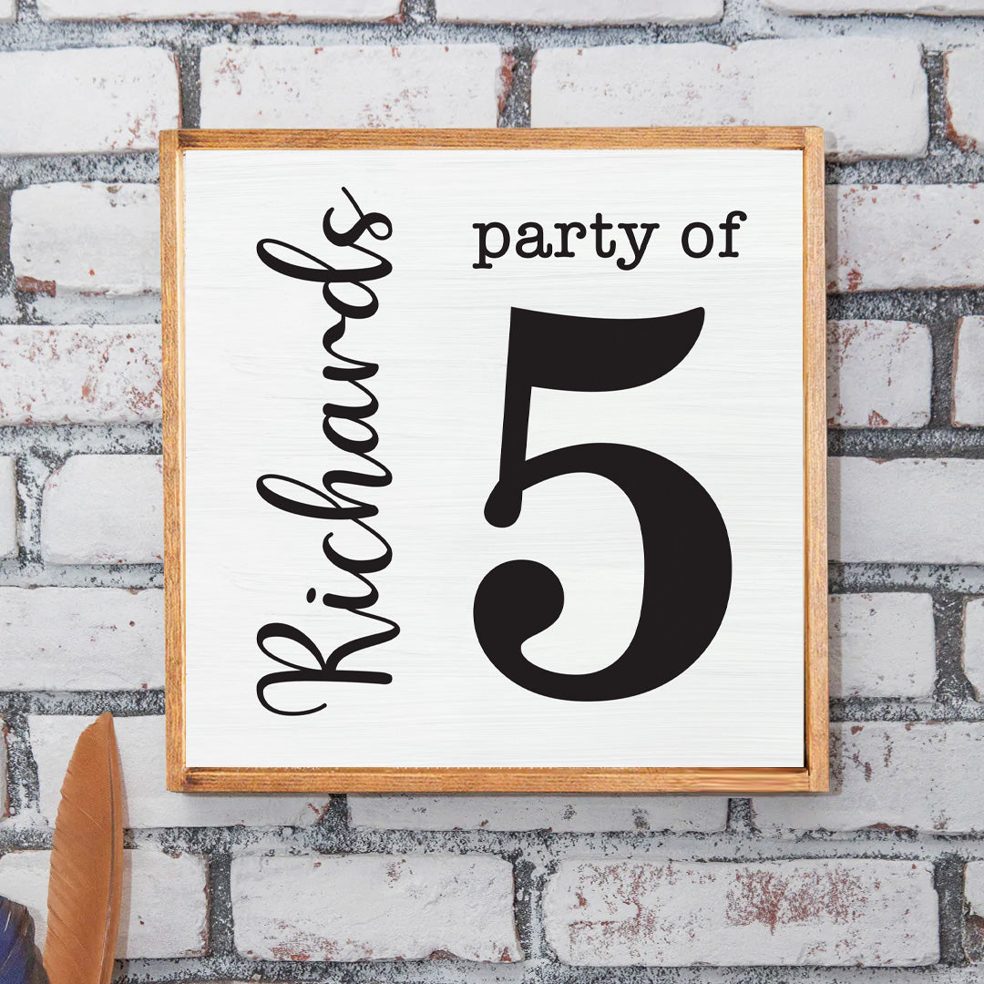 Party Of Personalized Wall Art