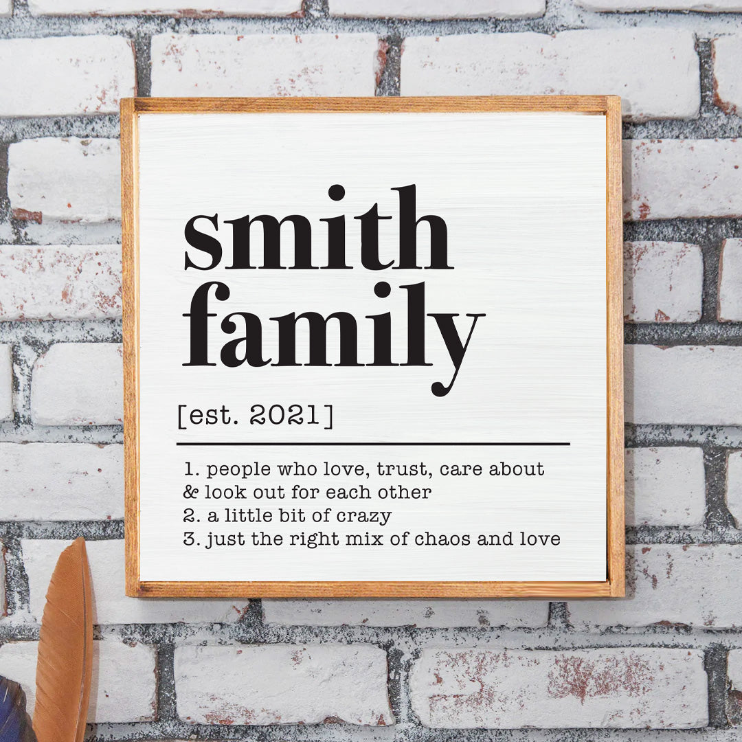 Family Personalized Wall Art